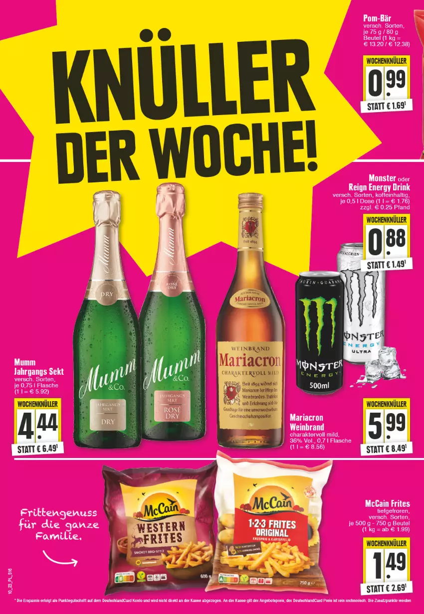 Aktueller Prospekt E Center - Angebote der Woche - von 06.03 bis 11.03.2023 - strona 16 - produkty: mac, mariacron, Ria, rwe, Ti, wein, weinbrand