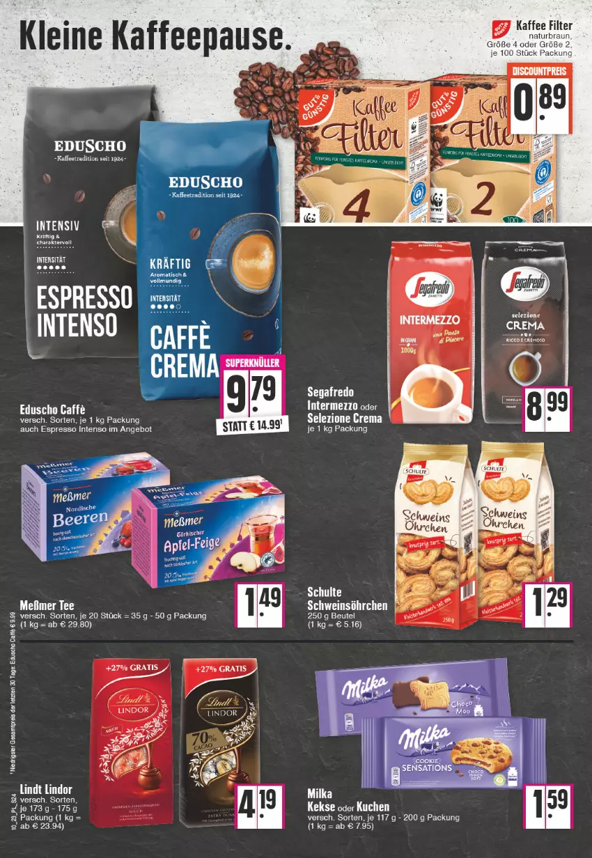 Aktueller Prospekt E Center - Angebote der Woche - von 06.03 bis 11.03.2023 - strona 24 - produkty: angebot, ball, beutel, braun, caffe, eduscho, eis, espresso, intenso, kaffee, keks, kekse, kuchen, Liege, milka, natur, reis, schwein, Segafredo, tee, Ti, tisch, wein, ZTE