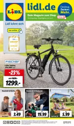 Gazetka promocyjna Lidl - Aktuelle Onlineshop-Highlights - Gazetka - ważna od 31.07 do 31.07.2022 - strona 1 - produkty: Bau, E-Bike, erde, Kinder, kinderwelten, küche, magazin, ndk, Rauch, rwe, Ti