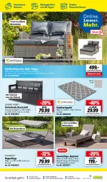 Gazetka promocyjna Lidl - Aktuelle Onlineshop-Highlights - Gazetka - ważna od 31.07 do 31.07.2022 - strona 33 - produkty: auer, Bank, Bau, baumwolle, florabest, funktionssofa, kissen, korb, Liege, nackenkissen, ndk, Ria, rückenlehne, sitzbank, Sofa, sonnenliege, teppich, Ti, wolle