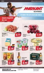 Gazetka promocyjna Markant - Prospekte - Gazetka - ważna od 12.08 do 12.08.2023 - strona 1 - produkty: almighur, almighurt, angebot, angebote, Bau, Becher, cremissimo, deutscher schnittkäse, eis, elle, fleisch, gutes essen, gyros, Käse, langnese, Nektar, nektarinen, reis, Schal, Schale, schnittkäse, schwein, sim, uhr, wein, ZTE