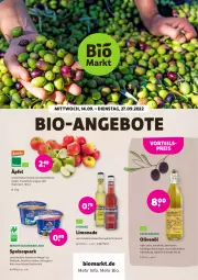 Gazetka promocyjna Denns Biomarkt - Prospekte - Gazetka - ważna od 27.09 do 27.09.2022 - strona 1 - produkty: angebot, angebote, bio, bionade, eis, elle, frucht, küche, limo, limonade, mac, natur, olive, oliven, olivenöl, quark, reis, speisequark, Ti, vorteilspreis