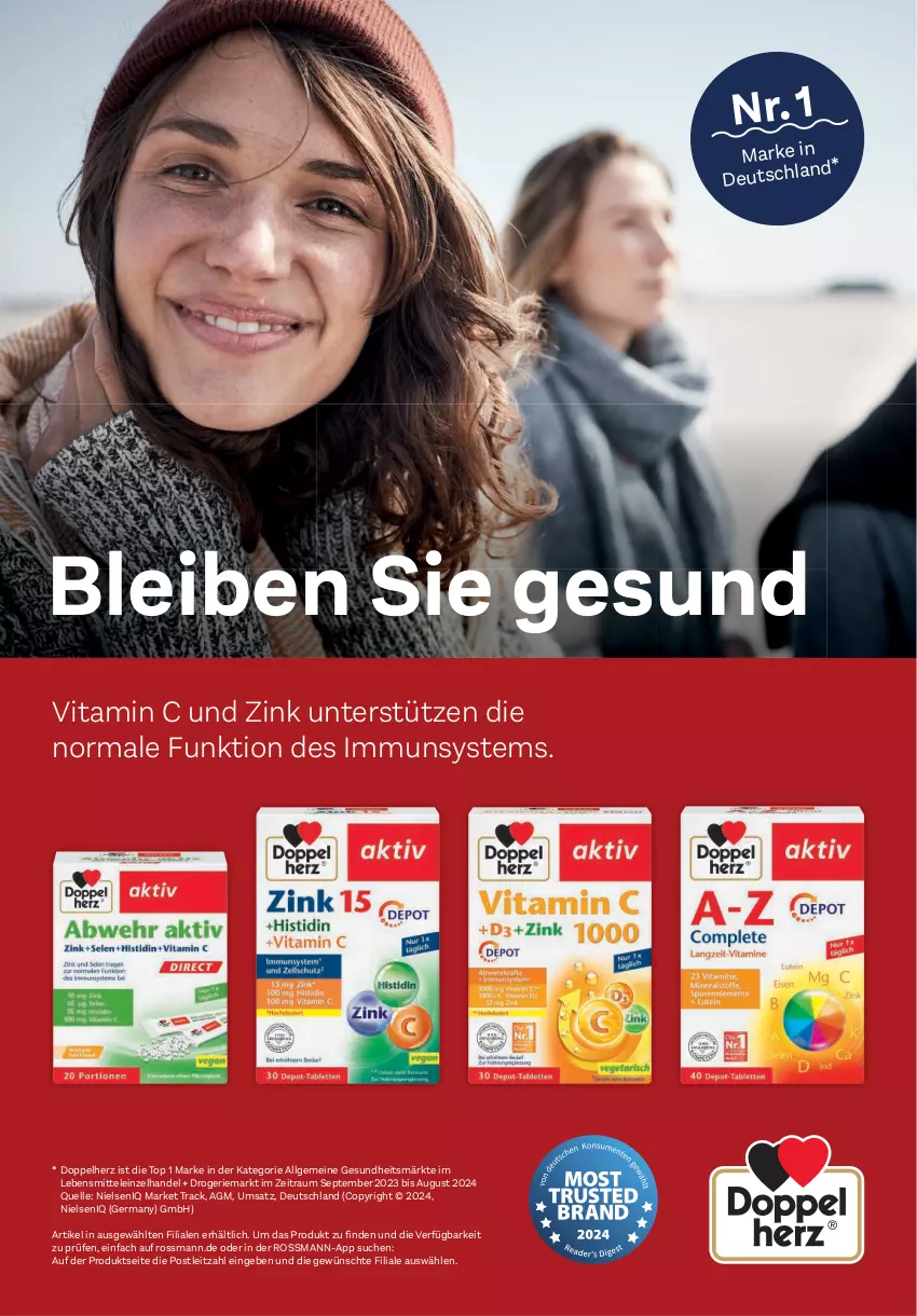 Aktueller Prospekt Rossmann - Prospekte - von 06.01 bis 31.01.2025 - strona 97 - produkty: doppelherz, elle, Germ, Gesundheit, lebensmittel, leitz, LG, Ti, vita, Vitamin C