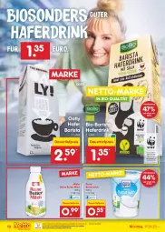 Gazetka promocyjna Netto Marken-Discount - Filial-Angebote - Gazetka - ważna od 22.04 do 22.04.2023 - strona 10 - produkty: auer, bestpreis, bio, butter, buttermilch, dauertiefpreis, discount, drink, eis, hafer, Haferdrink, milch, Müller, ndk, reine buttermilch, reis, Ti, tiefpreis