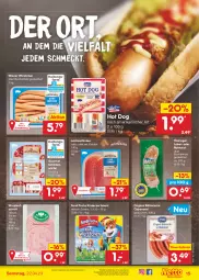 Gazetka promocyjna Netto Marken-Discount - Filial-Angebote - Gazetka - ważna od 22.04 do 22.04.2023 - strona 15 - produkty: angebot, auer, aufschnitt, bestpreis, buch, Cabanossi, dauertiefpreis, eis, ferdi fuchs, gin, Holz, hot dog, Kinder, kräuter, lachs, lachsschinken, natur, reis, ring, Rotwurst, schinken, Ti, tiefpreis, wiener, wiener würstchen, würfel, wurst, würstchen, ZTE