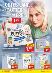 Gazetka promocyjna Netto Marken-Discount - Filial-Angebote - Gazetka - ważna od 22.04 do 22.04.2023 - strona 8 - produkty: bestpreis, butter, crème fraîche, eis, frucht, fruchtjoghurt, joghur, joghurt, kräuter, markenbutter, ndk, oder kräuter, reis, Skyr, Ti