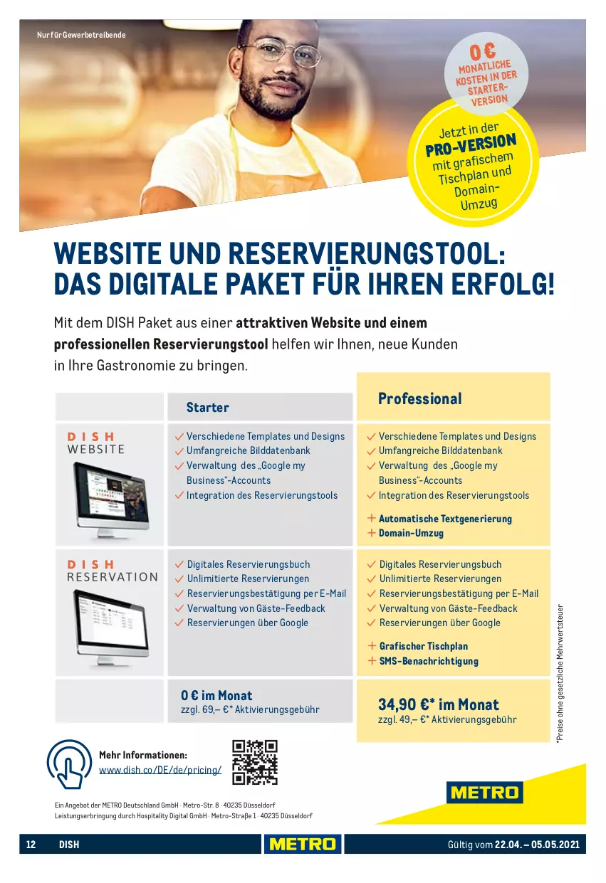 Aktueller Prospekt Metro - GastroJournal - von 22.04 bis 05.05.2021 - strona 12 - produkty: ACC, angebot, auto, Bank, buch, cin, eis, elle, fisch, fische, Fischer, HP, LG, Metro, pro-v, reis, ring, rwe, Ti, tisch