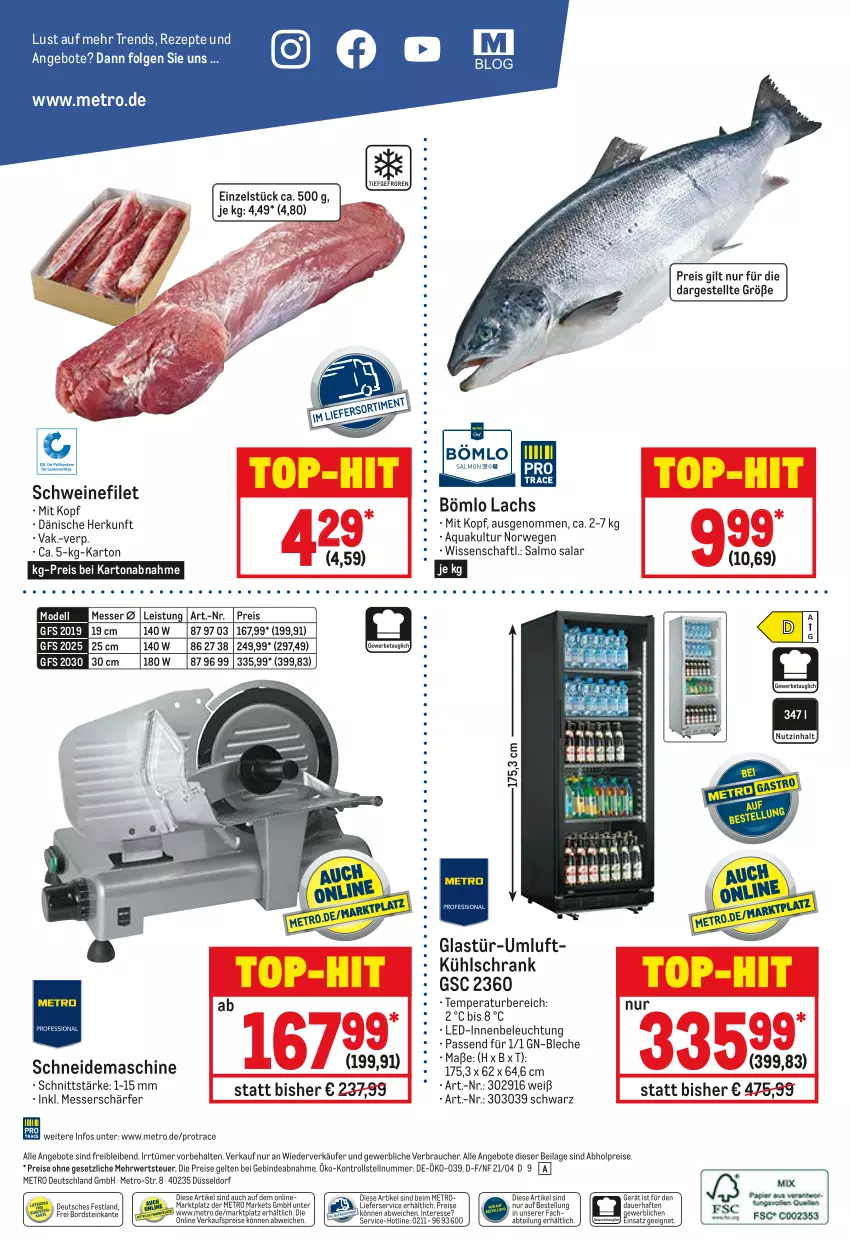 Aktueller Prospekt Metro - GastroJournal - von 22.04 bis 05.05.2021 - strona 40 - produkty: abholpreise, Abtei, angebot, angebote, aqua, auer, beleuchtung, dell, eis, filet, Glastür, ilag, kühlschrank, lachs, LG, lieferservice, messer, Metro, Mode, Rauch, reis, rezept, rezepte, rwe, Schrank, schwein, schweine, schweinefilet, Ti, wein, weine