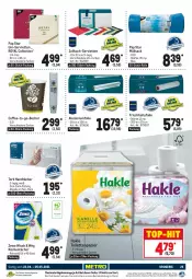 Gazetka promocyjna Metro - GastroJournal - Gazetka - ważna od 05.05 do 05.05.2021 - strona 25 - produkty: Aluminiumfolie, Becher, eis, frischhaltefolie, hakle, hakle toilettenpapier, handtücher, küche, Küchen, küchentücher, lieferservice, Metro, Palette, papier, reis, sac, Serviette, servietten, Ti, toilettenpapier, tuc, tücher, zewa