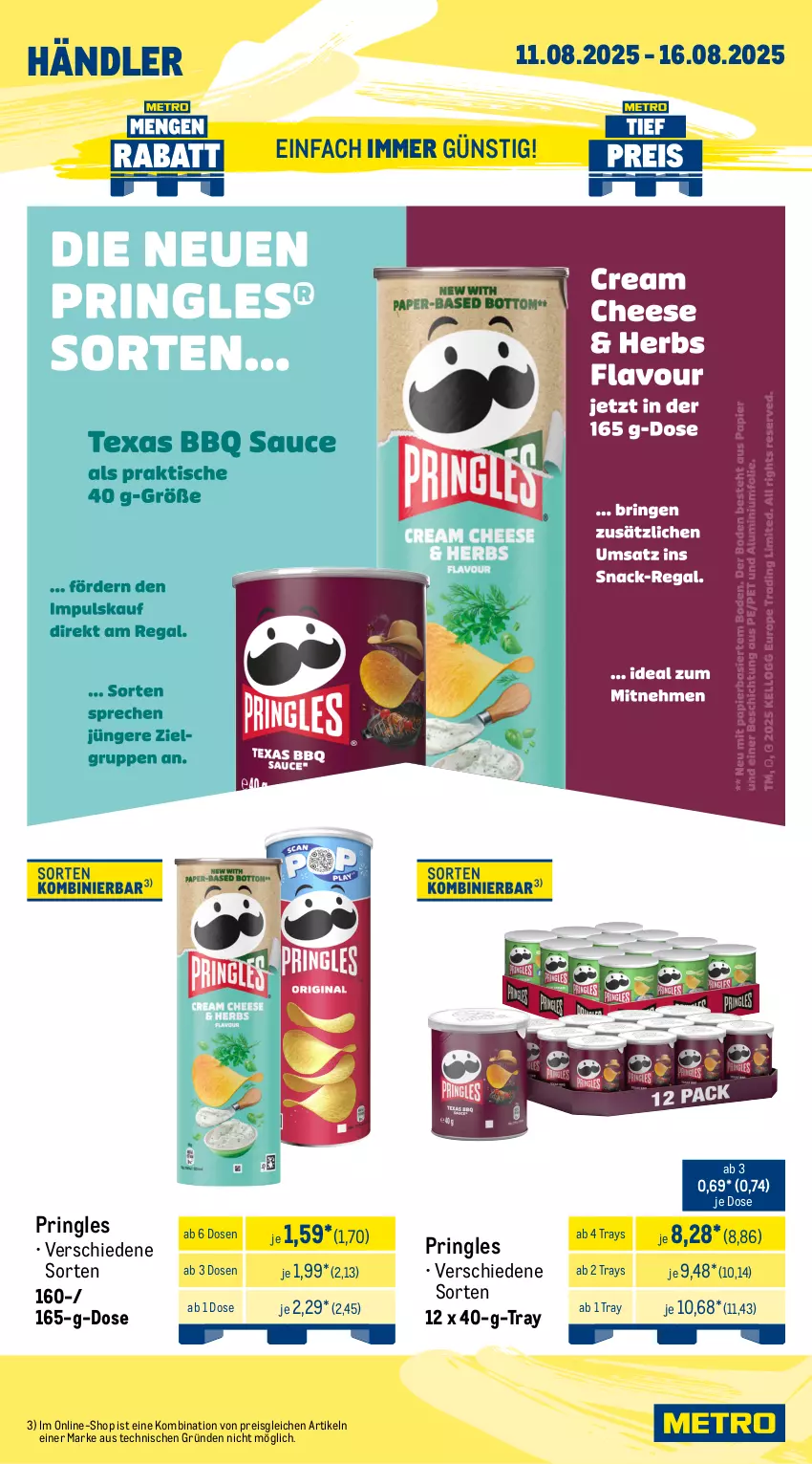 Aktueller Prospekt Metro - Wochen-Angebote Händler - von 11.08 bis 16.08.2025 - strona 3 - produkty: angebot, bohne, ecco, eis, espresso, flasche, frucht, getränk, getränke, lavazza, limo, limonade, Metro, metro gastro, Palette, pringles, reis, ring, rotkäppchen, sekt, Ti, yeni raki, zitrone