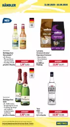 Gazetka promocyjna Metro - Wochen-Angebote Händler - Gazetka - ważna od 16.08 do 16.08.2025 - strona 2 - produkty: angebot, bohne, ecco, eis, espresso, flasche, frucht, getränk, getränke, lavazza, limo, limonade, Metro, metro gastro, Palette, pringles, reis, ring, rotkäppchen, sekt, Ti, yeni raki, zitrone