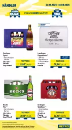 Gazetka promocyjna Metro - Wochen-Angebote Händler - Gazetka - ważna od 16.08 do 16.08.2025 - strona 5 - produkty: angebot, bier, doppelkorn, drink, eis, energy drink, erdinger, flasche, getränk, getränke, korn, Metro, metro gastro, Palette, Paula, paulaner, pils, red bull, reis, Spezi, Ti, tiefpreis