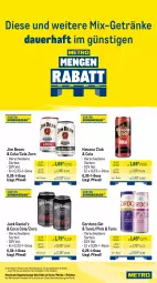 Gazetka promocyjna Metro - Wochen-Angebote Händler - Gazetka - ważna od 16.08 do 16.08.2025 - strona 6 - produkty: auer, cola, eis, getränk, getränke, gin, gordon, gordons, Havana Club, jack daniel, jim beam, Palette, reis, Ti, tonic