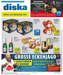 Gazetka promocyjna Diska - Prospekte - Gazetka - ważna od 29.10 do 29.10.2022 - strona 1 - produkty: aktionspreis, angebot, angebote, auer, bier, brie, dallmayr, deka, duplo, eis, ferrero, flasche, gutschein, gutscheine, hanuta, hasseröder, kaffee, Kinder, kinder riegel, lindt, mm extra, prodomo, reis, riegel, sekt, tafeläpfel, tee, Ti, ZTE