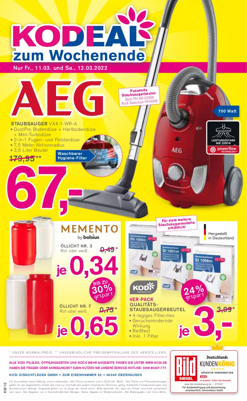 Aktueller Prospekt Kodi - Prospekte - von 05.03 bis 10.03.2022 - strona 8 - produkty: angebot, angebote, beutel, eis, elle, Germ, reis, staubsauger, staubsaugerbeutel, swirl, teller, Ti