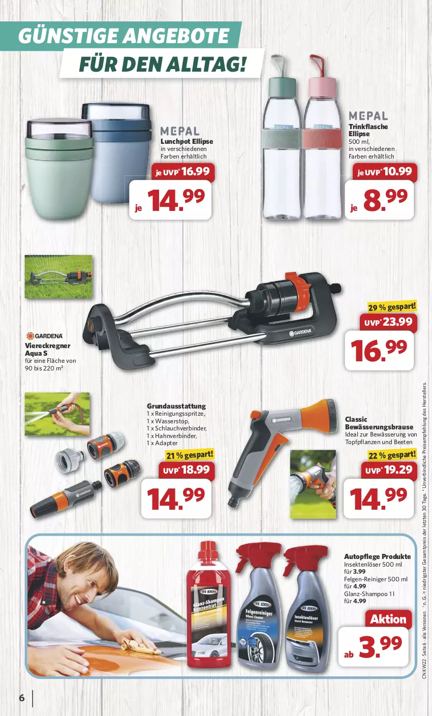 Aktueller Prospekt Combi - Prospekte - von 27.05 bis 01.06.2024 - strona 6 - produkty: adapter, angebot, angebote, aqua, auto, brause, eis, elle, felgen, flasche, HP, LG, pflanze, pflanzen, reiniger, Reinigung, reis, schlauch, sekt, shampoo, teller, Ti, topf, trinkflasche, Viereckregner, wasser, ZTE