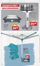 Gazetka promocyjna Combi - Prospekte - Gazetka - ważna od 01.06 do 01.06.2024 - strona 2 - produkty: angebot, angebote, auto, barbecue, edelstahl, eis, elle, feuerschale, grill, leifheit, leine, reis, Säulengrill, Schal, Schale, teller, Ti, wäscheschirm, ZTE