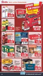 Gazetka promocyjna Famila - Prospekte - Gazetka - ważna od 29.10 do 29.10.2022 - strona 20 - produkty: Alwa, Astra, bier, coca-cola, cola, deit, eis, elle, flasche, franziskaner, hella, könig pilsener, krombache, krombacher, küstengold, limo, limonade, limonaden, mineralwasser, Nektar, pfanne, Pfanner, pils, pilsener, reis, säfte, steiner, Ti, warsteiner, wasser, weissbier, ZTE