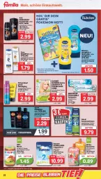 Gazetka promocyjna Famila - Prospekte - Gazetka - ważna od 29.10 do 29.10.2022 - strona 22 - produkty: auer, aufsteckbürsten, axe, beutel, body, bodyspray, bübchen, bürste, bürsten, deo, deodorant, dove, duschgel, eis, flasche, folgemilch, garnier, got2b, hipp, LG, milch, Nutrisse, oral-b, pasta, reis, roba, schwarzkop, schwarzkopf, sensodyne, shampoo, shampoo oder spülung, spülung, syoss, Ti, Yo, zahnpasta, ZTE