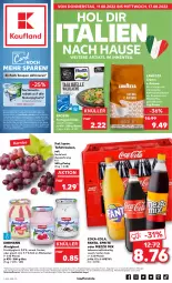 Gazetka promocyjna Kaufland - Gazetka - ważna od 17.08 do 17.08.2022 - strona 1 - produkty: almighur, almighurt, angebot, angebote, beutel, bohne, bohnen, coca-cola, cola, coupon, coupons, ehrmann, ehrmann almighurt, eis, ente, erde, espresso, fanta, fertiggericht, fertiggerichte, frosta, frucht, fruchtjoghurt, joghur, joghurt, kaffee, kaffeespezialitäten, lavazza, Mezzo Mix, milch, natur, naturjoghurt, Spezi, sprite, tafeltrauben, Ti, tisch, trauben, ZTE