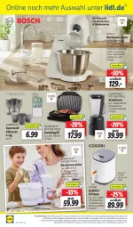 Gazetka promocyjna Lidl - Aktionsprospekt - Gazetka - ważna od 27.04 do 27.04.2024 - strona 40 - produkty: angebot, angebote, Ausstecher, bosch, edelstahl, eis, elle, fritteuse, Gläser, grill, kontaktgrill, küche, Küchen, küchenmaschine, latte, LG, Mixer, ndk, reis, rel, Ria, Rührschüssel, Schal, Schale, schüssel, silvercrest, standmixer, Tasche, telefon, Ti, uhr