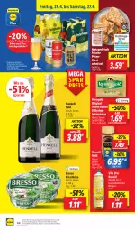 Gazetka promocyjna Lidl - Aktionsprospekt - Gazetka - ważna od 27.04 do 27.04.2024 - strona 54 - produkty: aktionspreis, angebot, bier, Biere, bresso, butter, coupon, drucker, eis, Engel, frischkäse, getränk, getränke, gin, henkel, henkell, henkell sekt, irische butter, Käse, kerrygold, kerze, Nescafé, nescafé gold, papier, perlen, pute, putenbrust, rapsöl, reis, schnitzel, sekt, Süßrahmbutter, Ti, vita, ZTE