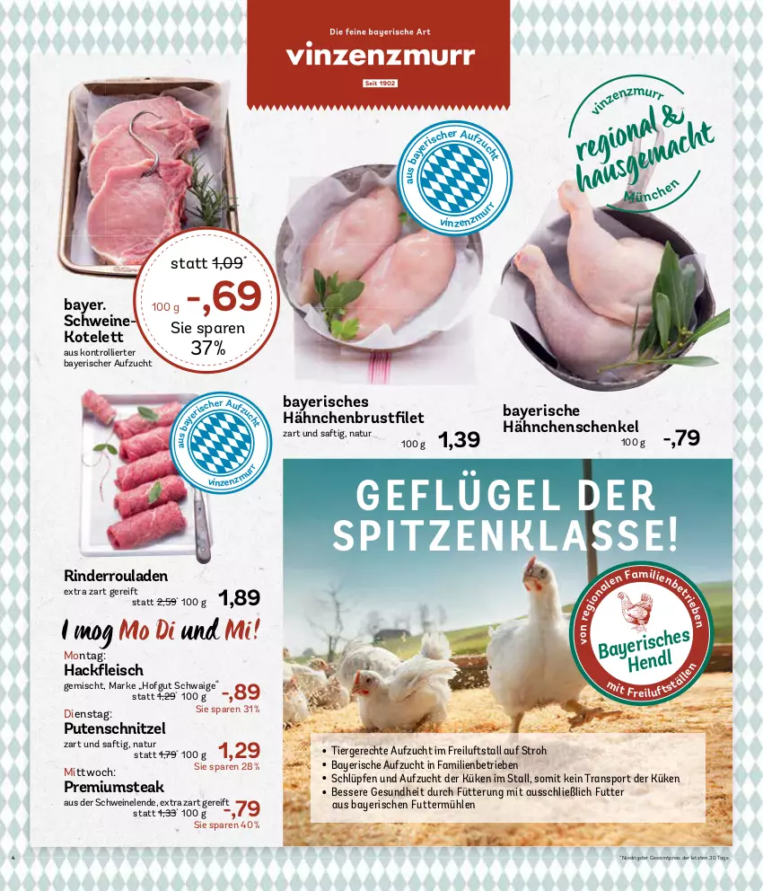 Aktueller Prospekt Aez - Prospekte - von 08.04 bis 13.04.2024 - strona 4 - produkty: eis, Gesundheit, hähnchenbrust, hähnchenschenkel, henkel, hofgut, kotelett, natur, pute, putenschnitzel, reis, rind, rinder, Rinderroulade, rinderrouladen, rouladen, saft, schenkel, schnitzel, schwein, schweine, schweinekotelett, Sport, steak, Ti, trolli, wein, weine, ZTE