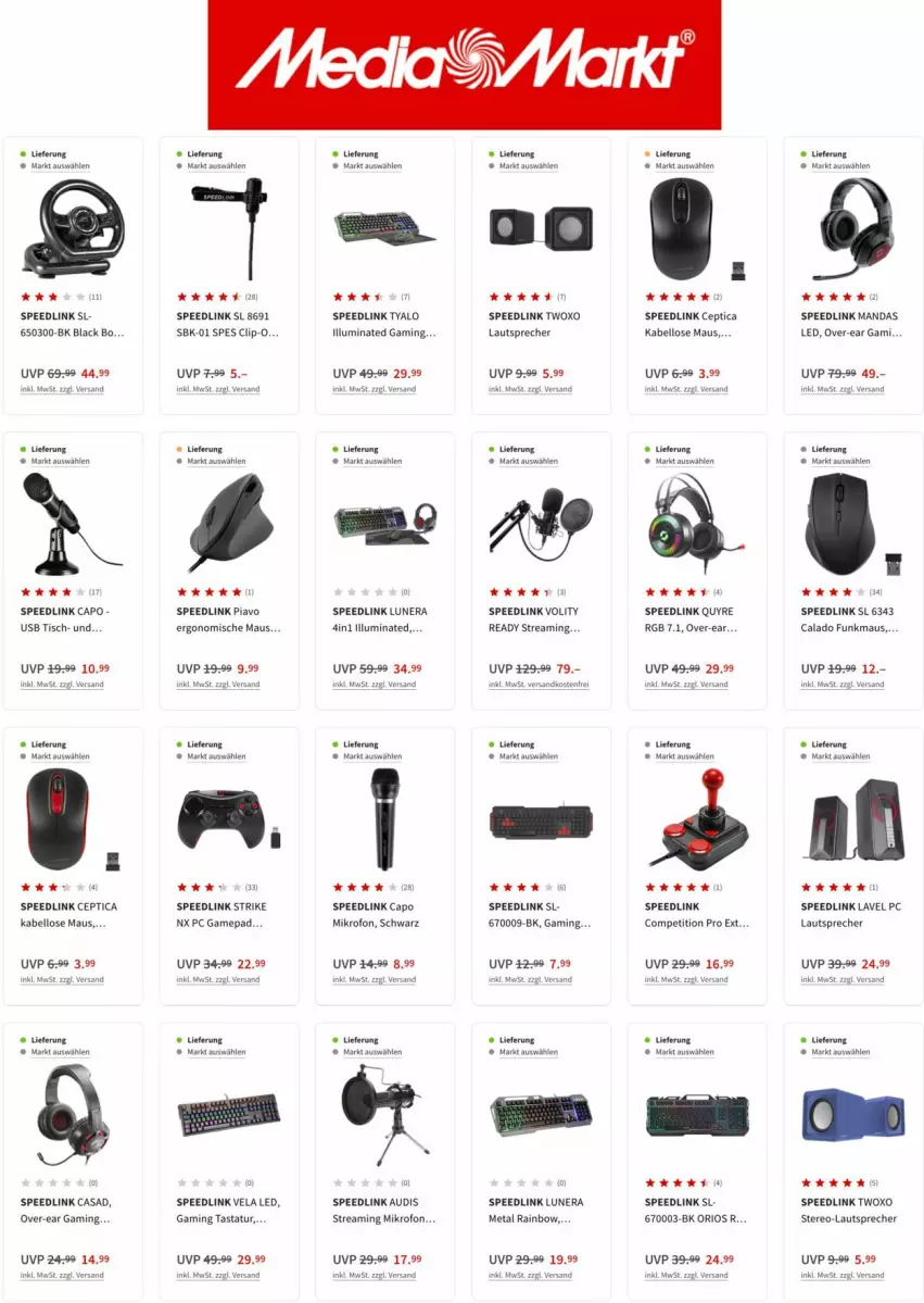 Aktueller Prospekt Media Markt - Prospekte - von 19.07 bis 03.08.2022 - strona 6 - produkty: Cap, lack, lautsprecher, Maus, ndk, oxo, spee, Tastatur, Ti, tisch, usb, versandkostenfrei