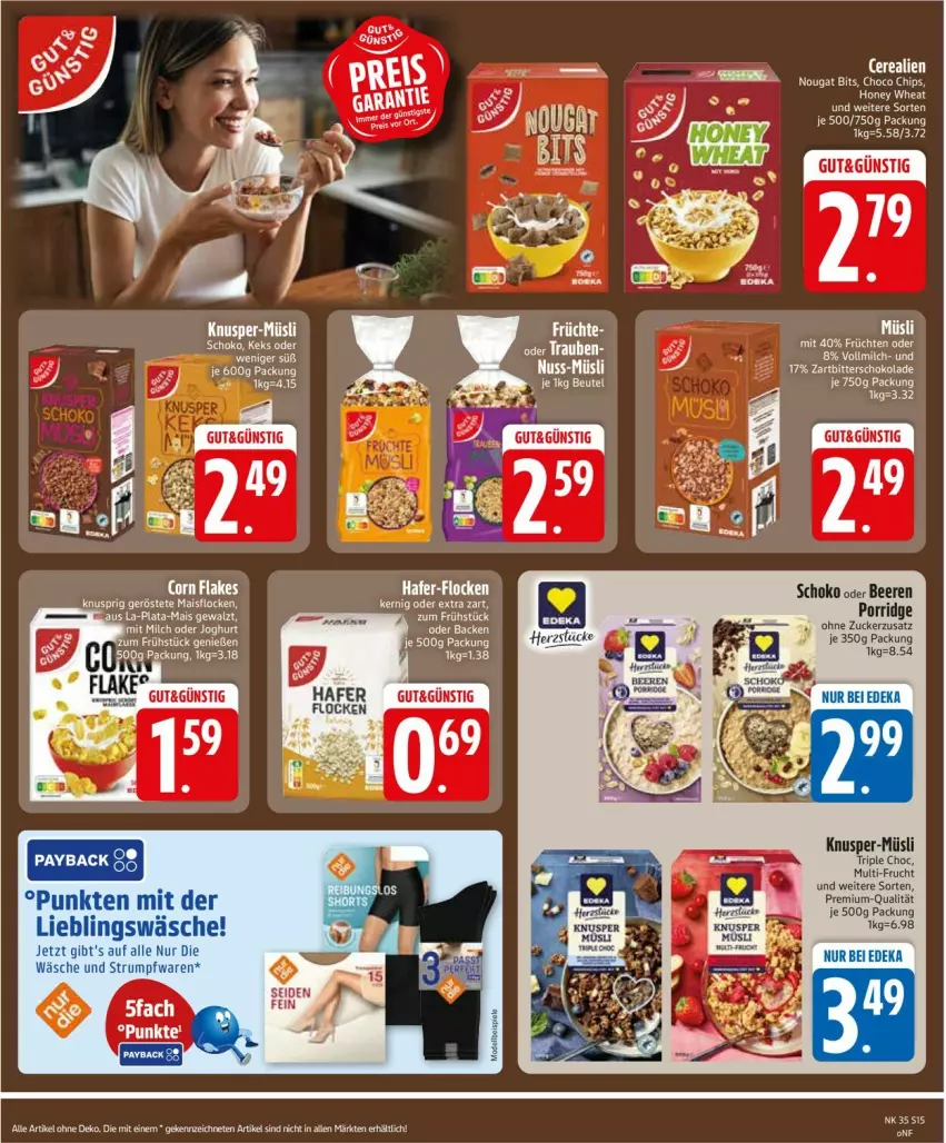 Aktueller Prospekt Edeka - Prospekte - von 24.08 bis 29.08.2026 - strona 17 - produkty: beere, beeren, beutel, bier, cerealien, flakes, frucht, hafer, keks, knusper-müsli, mais, milch, müsli, nuss, schoko, Ti, vollmilch, zucker