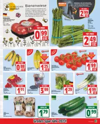 Gazetka promocyjna Edeka - Angebote der Woche - Gazetka - ważna od 22.04 do 22.04.2023 - strona 3 - produkty: banane, bananen, beere, beeren, beutel, bio, blume, blumen, deka, edeka bio, edelstahl, eimer, eis, Garten, gurke, gurken, himbeer, himbeere, himbeeren, kartoffel, kiwi, LG, Liege, mac, reis, rel, rispentomaten, Romanasalat, salat, Salatgurke, salatgurken, Schal, Schale, sekt, spargel, tafeläpfel, Ti, tomate, tomaten, Wild, ZTE