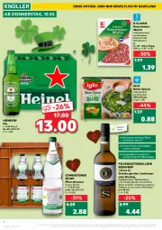 Gazetka promocyjna Kaufland - Spezielle Angebote - Gazetka - ważna od 16.03 do 16.03.2022 - strona 4 - produkty: Alwa, angebot, Berger, burgunder, elle, fisch, frucht, Garten, gewürz, grauburgunder, heineken, iglo, Käse, lamm, mineralwasser, pils, qualitätswein, qualitätsweine, rahm-spinat, riesling, rohschinken, schinken, spinat, Sport, steiner, Ti, wasser, weichkäse, wein, weine, Weißwein, würfel, ZTE