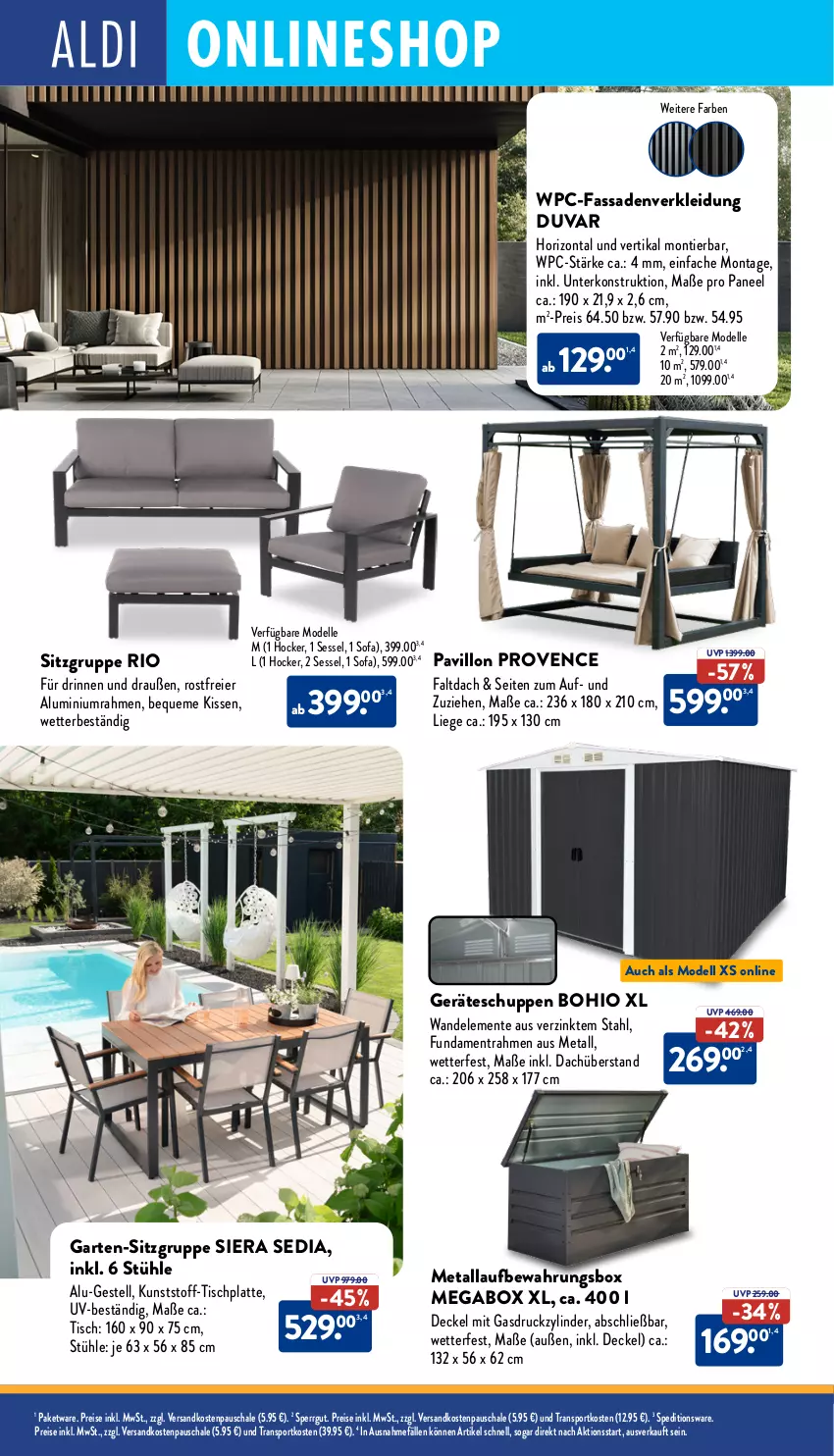 Aktueller Prospekt Aldi Nord - Von Montag - von 25.08 bis 30.08.2025 - strona 34 - produkty: aufbewahrungsbox, decke, Deckel, dell, eier, eis, elle, ente, Garten, hocker, HP, kissen, kleid, Kleidung, latte, Liege, Mode, ndk, paneel, pavillon, reis, Schal, Schale, sessel, Sofa, Sport, Stühl, Ti, tisch, tischplatte