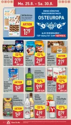 Gazetka promocyjna Aldi Nord - Von Montag - Gazetka - ważna od 30.08 do 30.08.2025 - strona 12 - produkty: aldi, aufstrich, Becher, Becherovka, bier, blume, blumen, brot, budweiser, dovgan, eis, flasche, gin, hero, kondensmilch, kräuter, kuchen, Lagerbier, likör, milch, nuss, radler, reis, salz, Streuselkuchen, Ti, tiefpreis, tyskie, Waffelröllchen, ZTE, zucker