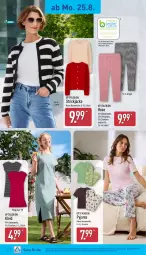 Gazetka promocyjna Aldi Nord - Von Montag - Gazetka - ważna od 30.08 do 30.08.2025 - strona 18 - produkty: Bau, baumwolle, bett, eis, garnitur, hemd, hose, Jacke, kleid, Pyjama, reine baumwolle, rwe, shirt, shirts, Strickjacke, T-Shirt, Ti, up2fashion, wolle