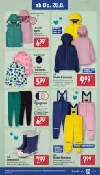 Gazetka promocyjna Aldi Nord - Von Montag - Gazetka - ważna od 30.08 do 30.08.2025 - strona 25 - produkty: Bau, baumwolle, blume, blumen, Elan, Fleecejacke, gin, hose, hosen, Jacke, Kinder, reine baumwolle, Ria, Ti, wasser, Weste, wolle, ZTE