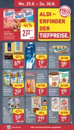 Gazetka promocyjna Aldi Nord - Von Montag - Gazetka - ważna od 30.08 do 30.08.2025 - strona 8 - produkty: aldi, angebot, angebote, aufstrich, baguette, baguettes, brot, dallmayr, dallmayr prodomo, dell, Dosenbrot, Dr. Oetker, eis, elle, filterkaffee, fisch, fleisch, frikadellen, haltbare milch, hirtenkäse, kaffee, Käse, lysell, milch, müsli, prodomo, reis, sandwich, schwein, schweine, schweinefleisch, tee, Ti, tiefpreis, vita, vitalis, vitalis müsli, weihenstephan, wein, weine, würfel