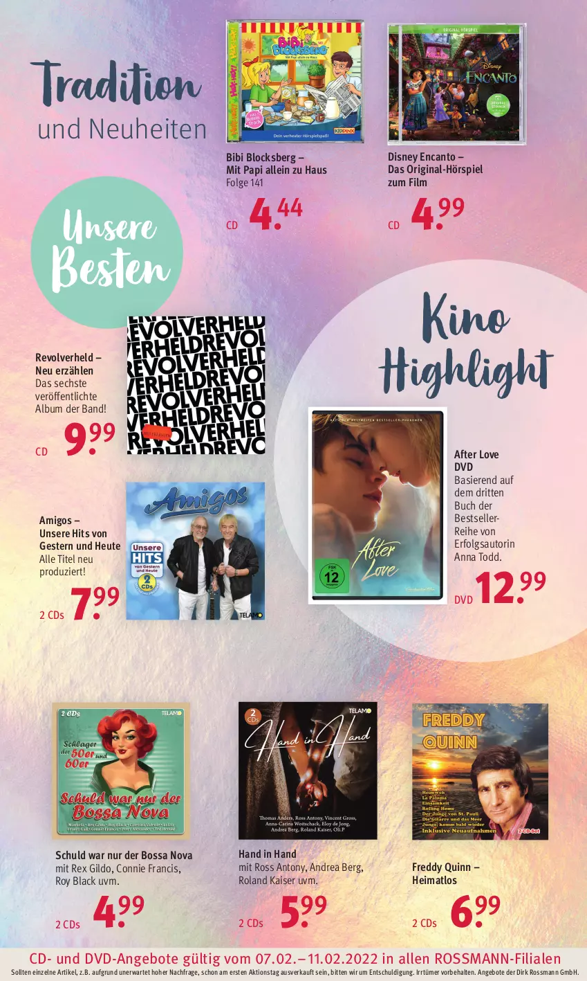 Aktueller Prospekt Rossmann - Prospekte - von 07.02 bis 11.02.2022 - strona 13 - produkty: angebot, angebote, auto, boss, buch, disney, dvd, elle, gin, Heu, Kaiser, lack, LG, neuheit, Ti