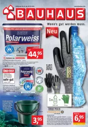 Gazetka promocyjna Bauhaus - Prospekte - Gazetka - ważna od 26.02 do 26.02.2022 - strona 1 - produkty: Bau, eimer, eis, elle, fisch, fische, Fischer, kraft, lack, Polarweiss, rwe, Ti, Weißlack