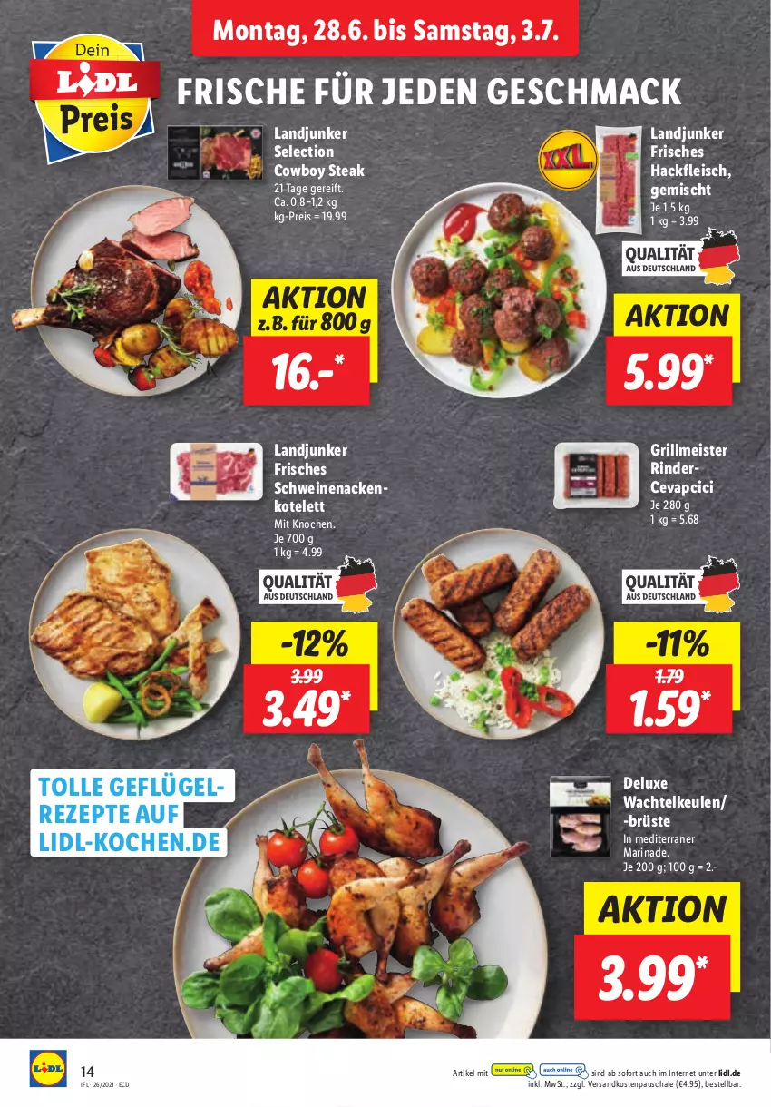 Aktueller Prospekt Lidl - Aktionsprospekt - von 28.06 bis 03.07.2021 - strona 14