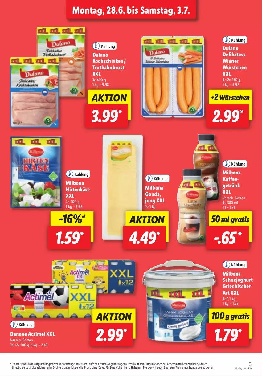 Aktueller Prospekt Lidl - Aktionsprospekt - von 28.06 bis 03.07.2021 - strona 3