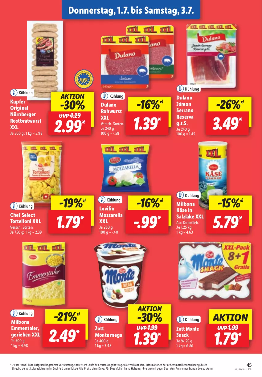 Aktueller Prospekt Lidl - Aktionsprospekt - von 28.06 bis 03.07.2021 - strona 45