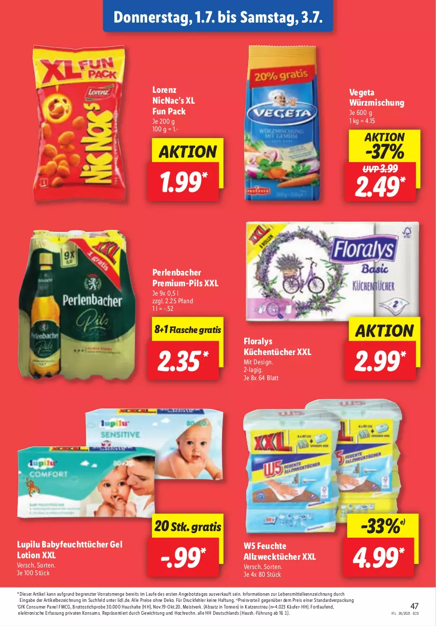 Aktueller Prospekt Lidl - Aktionsprospekt - von 28.06 bis 03.07.2021 - strona 47