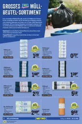 Gazetka promocyjna Metro - Waschen & Reinigen Spezial - Gazetka - ważna od 02.11 do 02.11.2022 - strona 8 - produkty: Abba, Bau, Behälter, beutel, bio, eis, erde, lachs, Laufen, müllbeutel, papier, reis, Ria, sac, Ti, tragegriff, weck