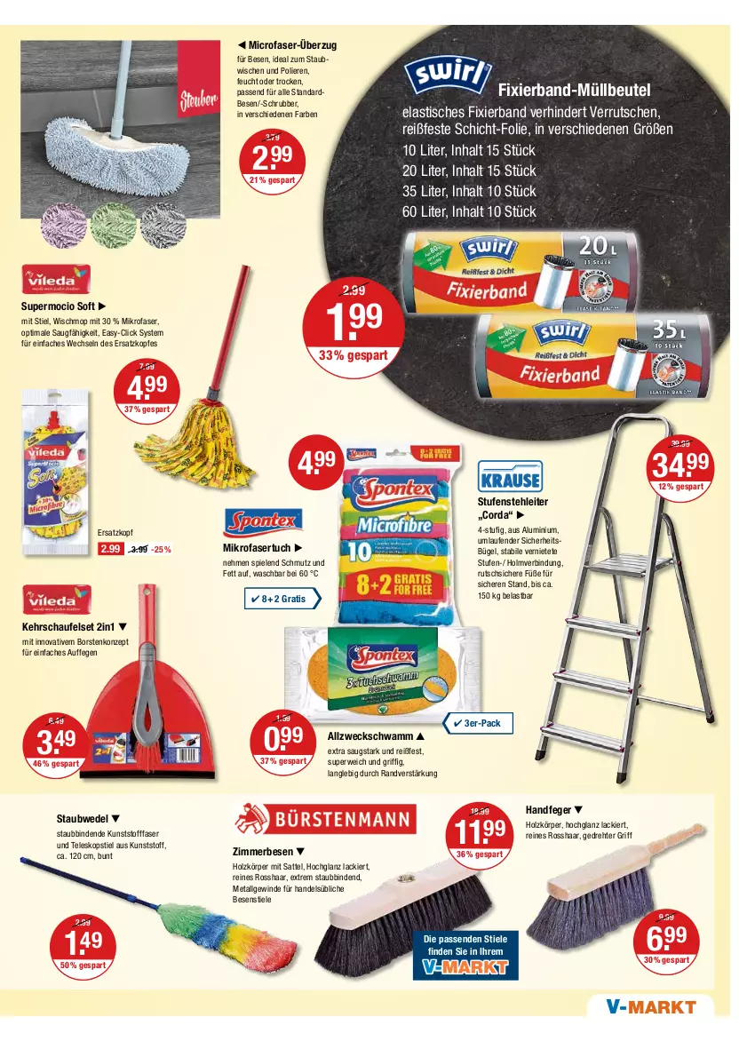 Aktueller Prospekt Vmarkt - V-Markt - von 30.06 bis 06.07.2022 - strona 15 - produkty: asti, beutel, binden, bügel, hochglanz, Holz, lack, Laufen, LG, mikrofaser, müllbeutel, passend für alle, rwe, sattel, schwamm, Spiele, staubwedel, Teleskop, teleskopstiel, Ti, tisch, tuc, weck, wedel