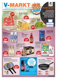 Gazetka promocyjna Vmarkt - V-Markt - Gazetka - ważna od 06.07 do 06.07.2022 - strona 1 - produkty: alkohol, ariel, ariel waschmittel, asti, ball, bärenmarke, Behälter, bier, bohne, eis, elle, emmentaler, filet, filets, flasche, fleisch, franziskaner, freixenet, gutschein, haltbare milch, hartkäse, Hefe, heinz, herdarten, je 500-ml-flasche, Jubiläums, kaffee, Käse, kellerbier, ketchup, kopfsalat, LG, milch, mövenpick, mövenpick kaffee, natur, pfanne, Pods, reis, Ria, rind, ring, rouladen, rwe, salat, Schal, Schale, schnitten, Signal, Soda, sodastream, Sprudel, teller, Ti, tomato ketchup, waschmittel, wasser, wassersprudler, wurst
