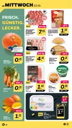 Gazetka promocyjna Netto - Woche 40 - Gazetka - ważna od 05.10 do 05.10.2024 - strona 28 - produkty: brötchen, eis, fleisch, Fleischerei, frischkäse, Goldstücke, grill, henkel, Käse, Kürbis, mango, miree, prosciutto, prosciutto crudo, reis, sac, schenkel, Schere, schwein, schweine, suppe, suppen, Ti, wein, weine