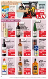 Gazetka promocyjna Kaufland - Prospekt - Gazetka - ważna od 30.08 do 30.08.2023 - strona 22 - produkty: alkohol, angebot, beere, beeren, Berger, blended scotch, blended scotch whisky, braten, bree, brombeere, brombeeren, burgunder, cabernet, Cap, captain morgan, chardonnay, chips, doppio passo, dry gin, ecco, elle, entrecôte, finsbury, frucht, früchte, früchten, getränk, gin, Gorbatschow, grauburgunder, Havana Club, Heu, kartoffel, kartoffelchips, Koriander, kraft, lamm, lammkeule, london dry, london dry gin, merl, merlot, mikrowelle, Mixgetränk, nuss, passo, popcorn, primitivo, qualitätswein, qualitätsweine, Rauch, reifen, Ria, riesling, rind, rinder, rinderbraten, rosato, roséwein, rotwein, rum, Schal, Schale, scotch, scotch whisky, seeberger, snack, snacks, spirituosen, süsswaren, Ti, trolli, trollinger, usb, wein, weine, Weißwein, whisky, white rum, wodka, zitrone, zitronen, ZTE