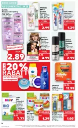 Gazetka promocyjna Kaufland - Prospekt - Gazetka - ważna od 30.08 do 30.08.2023 - strona 24 - produkty: angebot, bio, body, bodylotion, Bodymilk, bruno banani, creme, deo, deospray, eis, elle, elvital, folgemilch, gillette, gin, Glade, hipp, LG, Lotion, lufterfrischer, milch, Odol, pantene, pantene pro-v, Pflegecreme, pro-v, shampoo, shampoo oder spülung, spülung, Ti, vita, zahncreme, ZTE