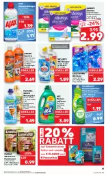 Gazetka promocyjna Kaufland - Prospekt - Gazetka - ważna od 30.08 do 30.08.2023 - strona 25 - produkty: adventuros, ajax, Alwa, Always, angebot, angebote, beutel, Cillit, cillit bang, Discreet, ente, Fleckenentferner, geschirr, geschirrspülmittel, gin, hundesnack, Katzentrockenfutter, küche, Küchen, Kuschelweich, limo, olive, orchidee, palmolive, power-gel, purina, reiniger, snack, snacks, spülmittel, Ti, topf, trockenfutter, wc-reiniger, weck, weichspüler