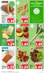 Gazetka promocyjna Kaufland - Prospekt - Gazetka - ważna od 30.08 do 30.08.2023 - strona 35 - produkty: Allmikäs, angebot, angebote, auer, ball, Bau, Bauer, Bergkäse, blume, blumen, brot, eis, fleisch, früchte, hartkäse, ingwer, Kaiser, Käse, kasseler, korn, Kornbrot, mango, Meister, milch, obst, reis, rispentomaten, saft, salat, sonnenblume, sonnenblumen, Sonnenblumenkerne, sonnenblumenkernen, Ti, tisch, tomate, tomaten, trolli, und gemüse, weltmeisterbrot